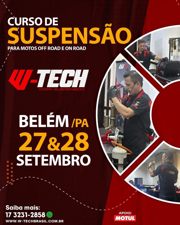 Curso de Suspensão para Motos On e Off Road chega a Belém pela primeira vez