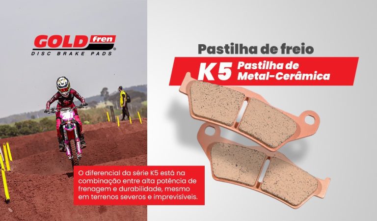 Jarva Imports: Goldfren K5, pastilhas de freio sinterizadas para o off-road