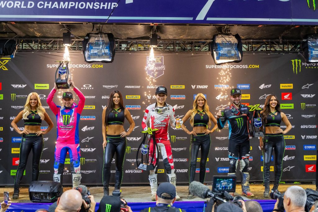 Hunter Lawrence conquista vit&oacute;ria eletrizante no Playoff 2 do SMX World Championship em St. Louis