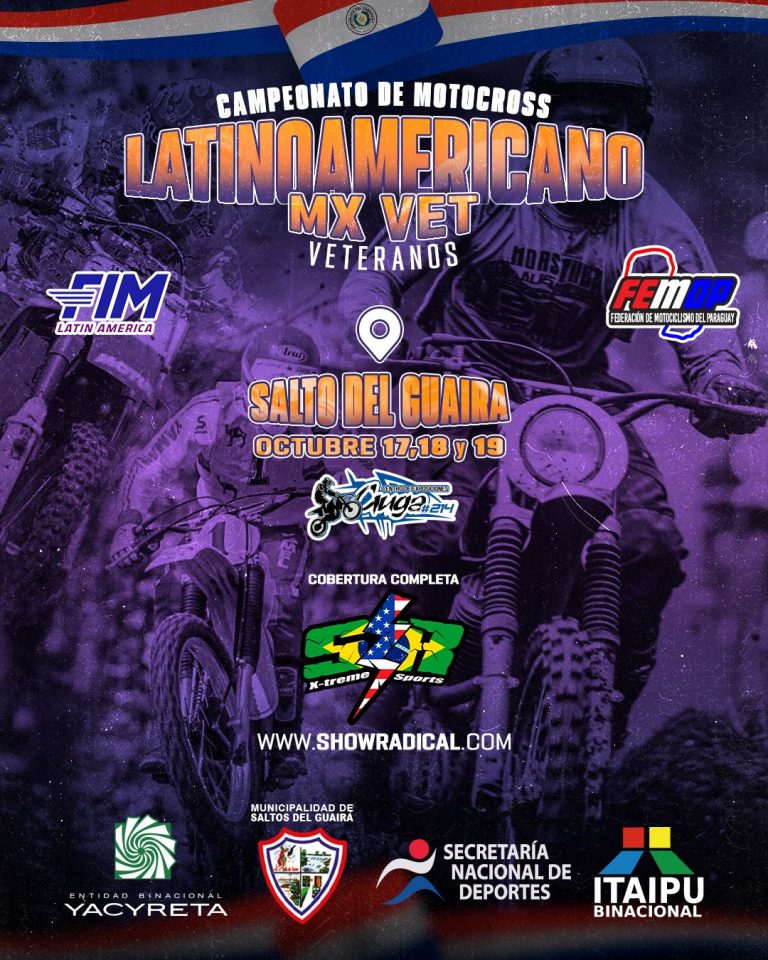 Vem aí Campeonato Latino-Americano de Motocross VETERANO 2025 em Salto del Guairá, Paraguay | CT Guga 214