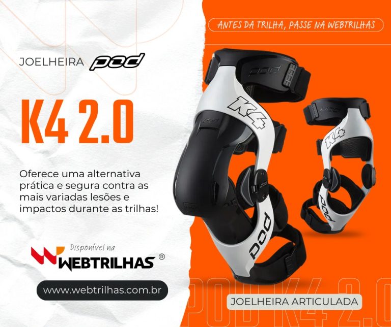 Destaque da semana Web Trilhas: Joelheira Pod K4 2.0 | CLIQUE E ADQUIRA A SUA
