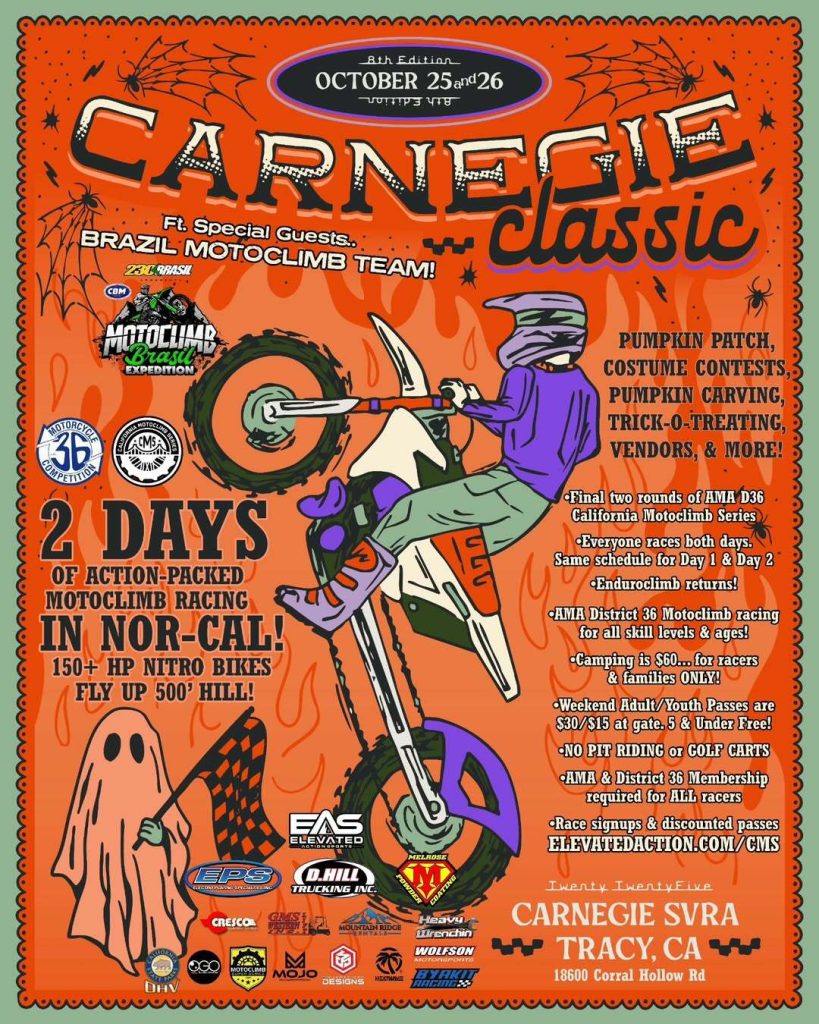 Brasil estreia no MotoClimb Super Series com equipe de cinco pilotos no Carnegie Classics 2025, nos EUA