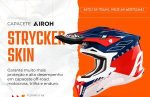Destaque da semana Web Trilhas: Capacete Airoh Strycker Skin | CLIQUE E ADQUIRA O SEU