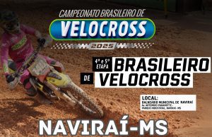 Campeonato Brasileiro de Velocross 2025 terá rodada dupla em Naviraí-MS nos dias 10, 11 e 12 de outubro