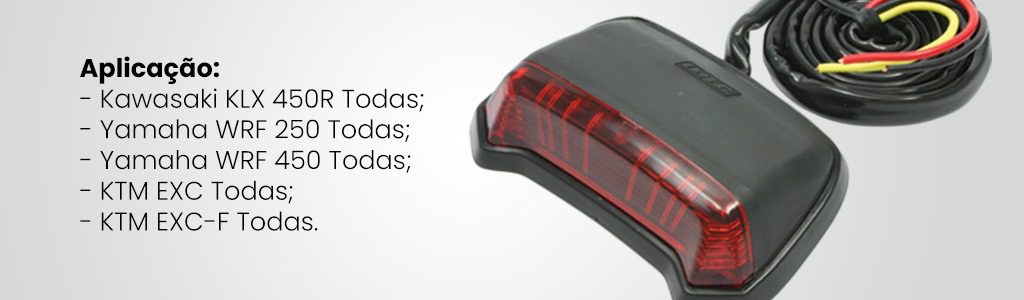 DRC amplia sua linha de luzes traseiras LED com novo modelo universal para Kawasaki, Yamaha e KTM