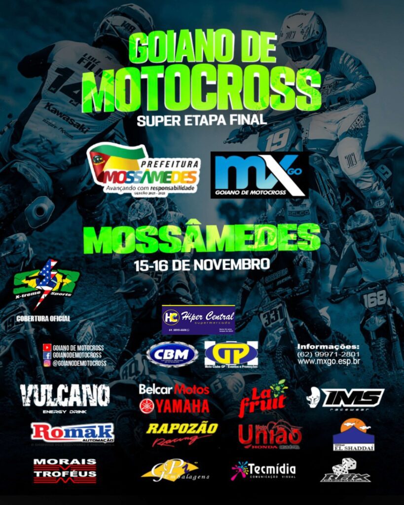 Final do Goiano de Motocross promete disputas intensas e muitas atrações fora da pista neste fim de semana, em Mossâmedes/GO