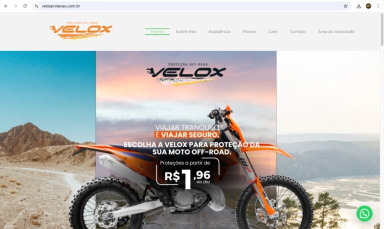 Velox Proteção: a segurança que o piloto off-road precisa por apenas R$ 1,96 por dia
