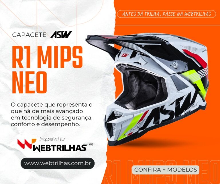 Destaque da semana Web Trilhas: capacete ASW R1 Mips Neo