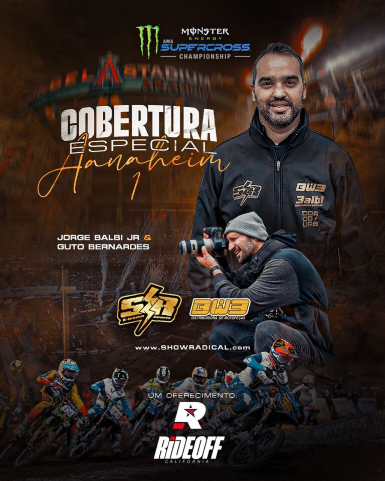 AMA SUPERCROSS: Show Radical confirma cobertura especial de Anaheim 1, direto da Califórnia