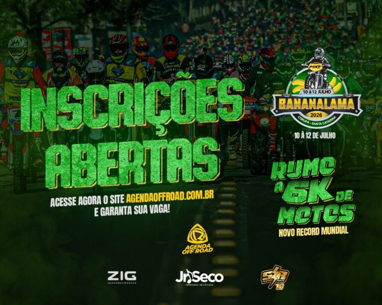 Banana Lama 2026 abre inscrições e confirma retorno do gigante com foco em novo recorde mundial