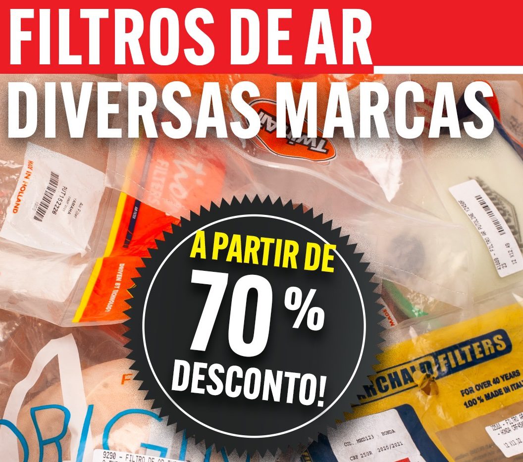 America Sports apresenta filtros de ar com descontos de  até 70% para seguidores do Show Radical