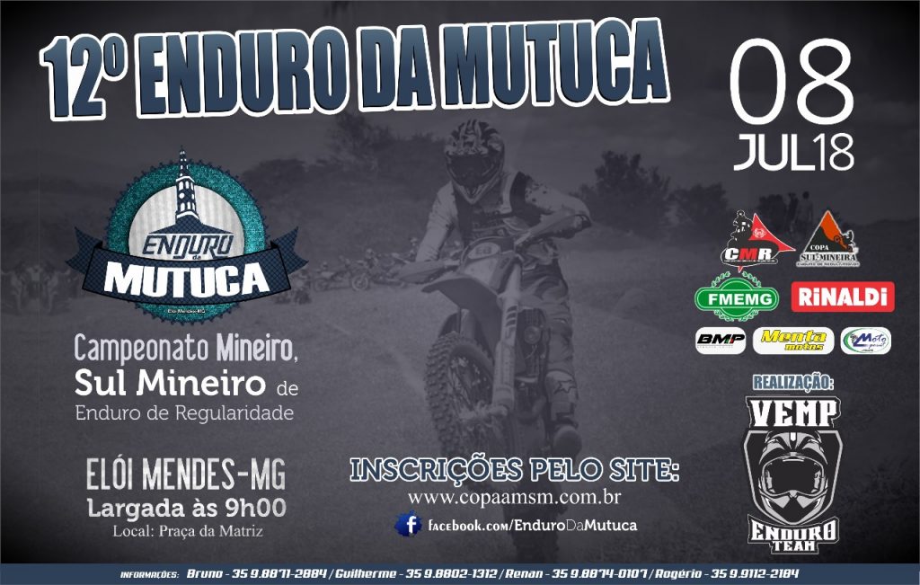 Campeonato Mineiro de Enduro Regularidade chega a El&oacute;i Mendes MG, nesse fim de semana!