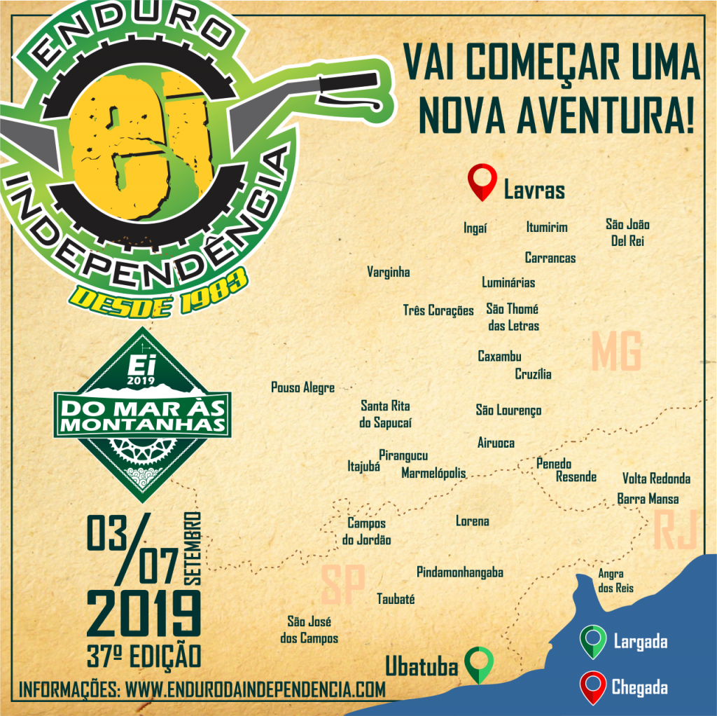 Enduro da Independ&ecirc;ncia 2019 | Do mar as montanhas