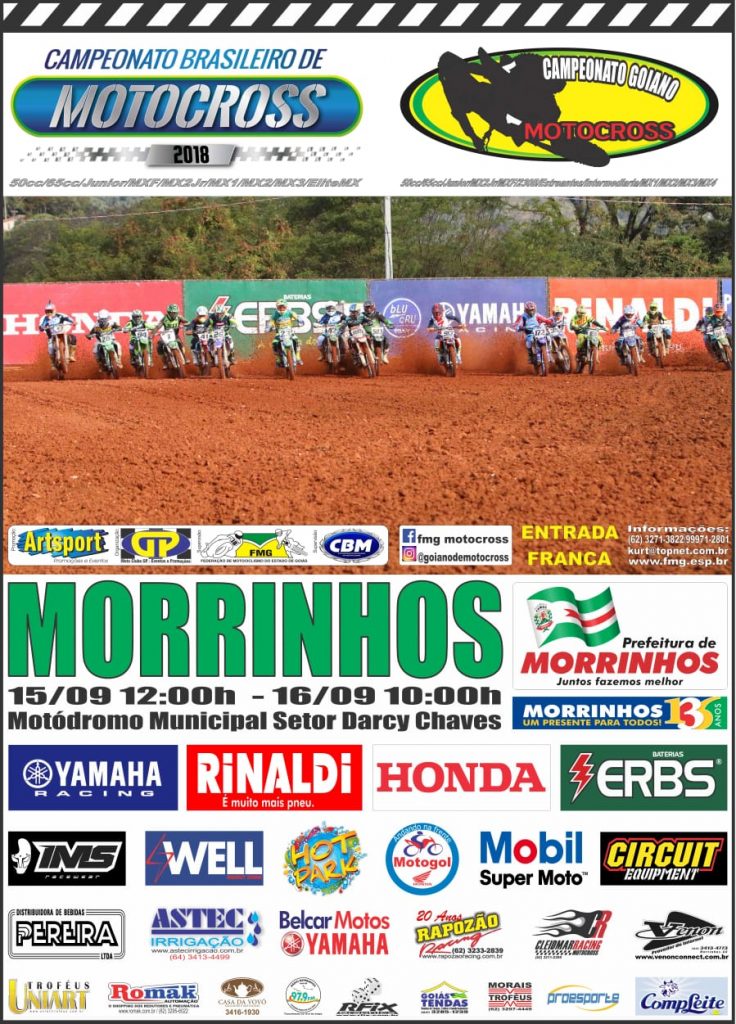 Morrinhos sediar&aacute; a 2&ordf; etapa do Goiano de MX, junto da 6&ordf; do BRMX