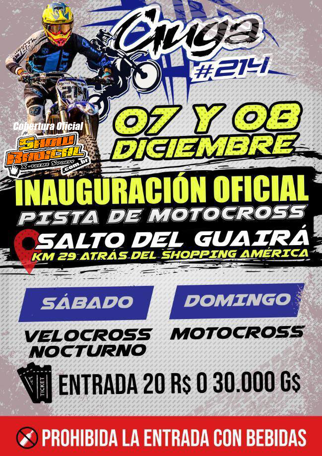 Inscri&ccedil;&otilde;es abertas para a grande inaugura&ccedil;&atilde;o do CT Guga #214 no Paraguay