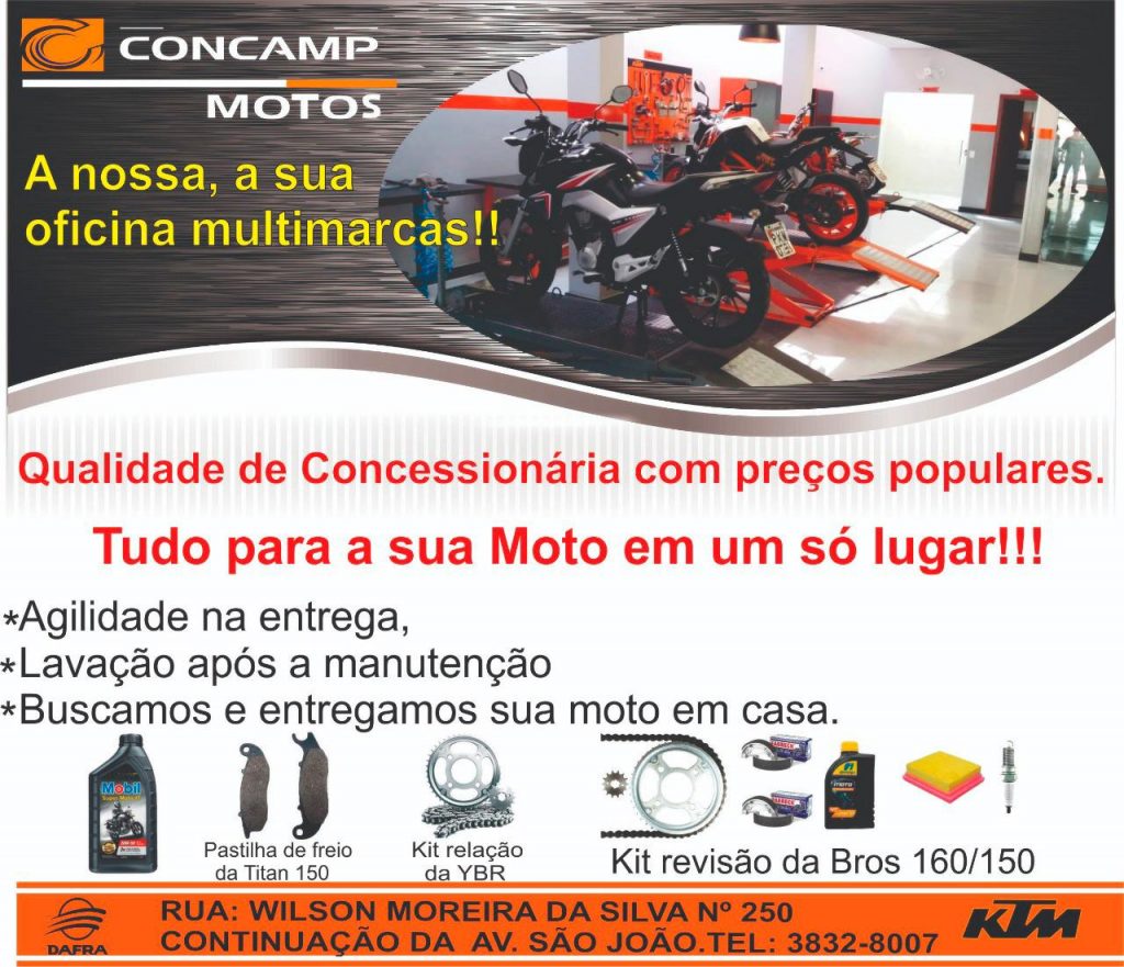 Concamp Motos Dafra KTM &eacute; a nova anunciante do site Show Radical