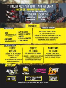 &Uacute;ltimos dias do primeiro lote de inscri&ccedil;&otilde;es do 15&ordm; Pro Tork Tatu na Lama