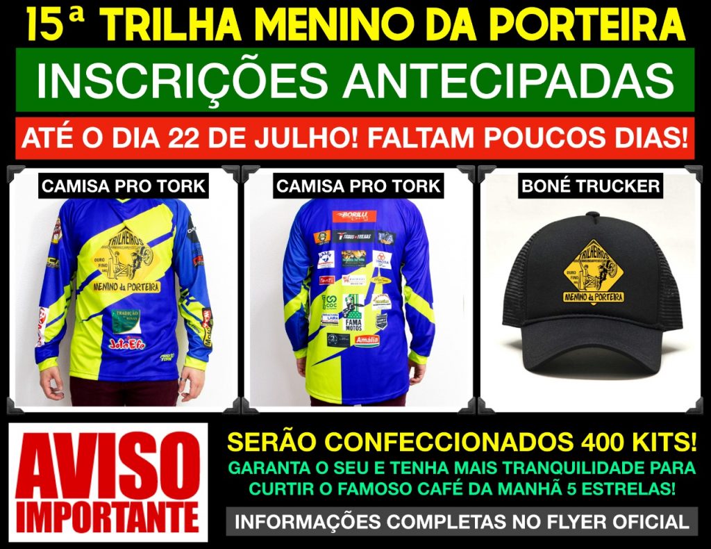 Vem a&iacute; a 15&ordf; Trilha do Menino da Porteira de Ouro Fino MG | 04/08